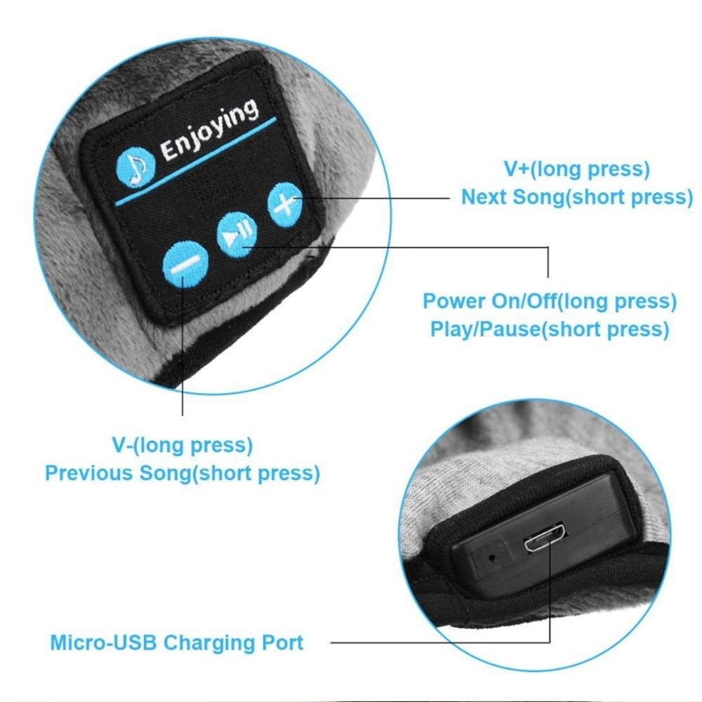 Antifaz Venda con Bluetooth