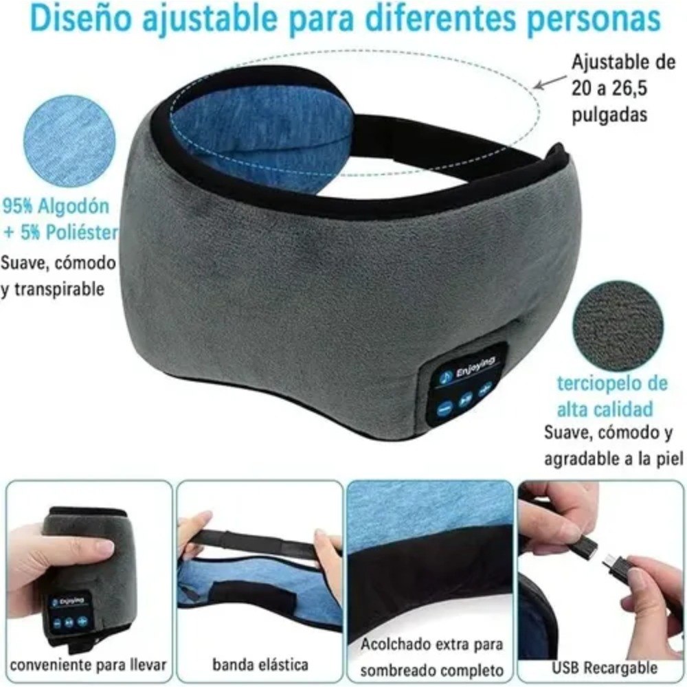 Antifaz Venda con Bluetooth